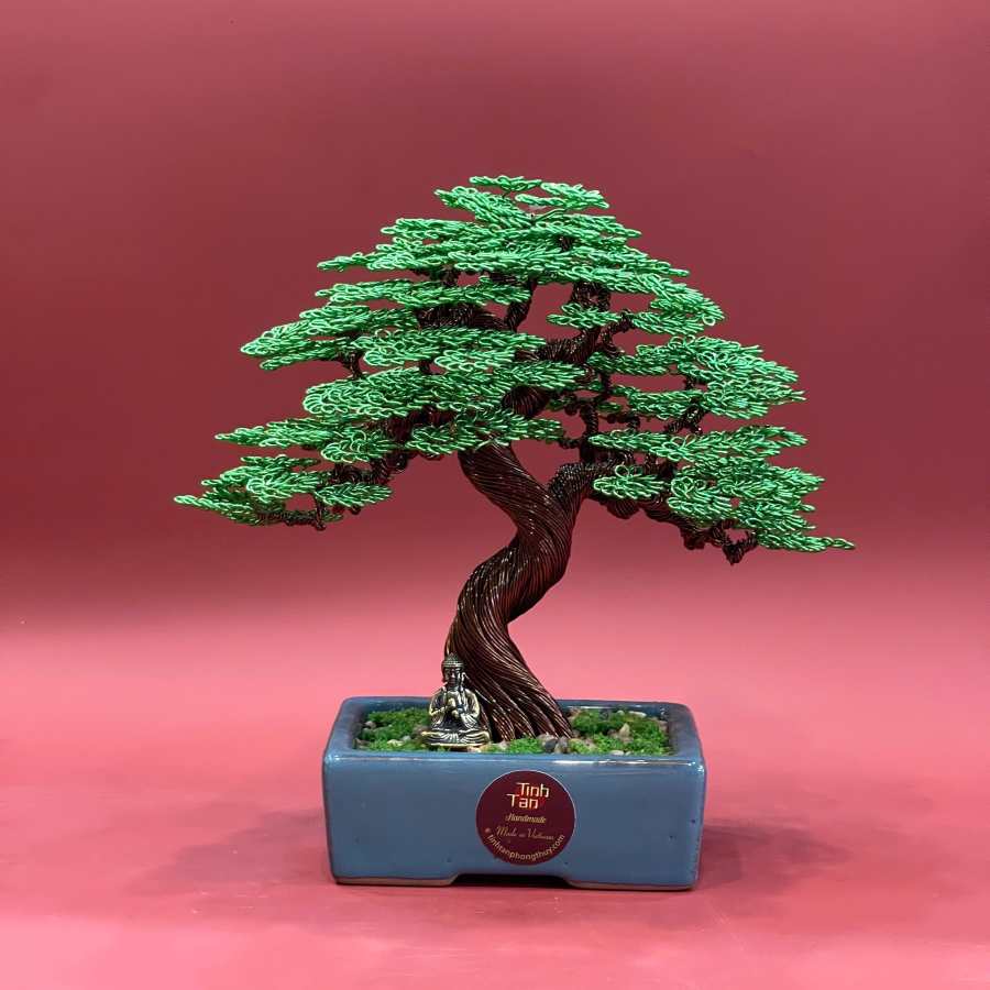Green Wire Bonsai - Symbol of Longevity & Good Fortune | Tinh Tan Art Green Wire Bonsai - Symbol of Longevity & Good Fortune | Tinh Tan Art