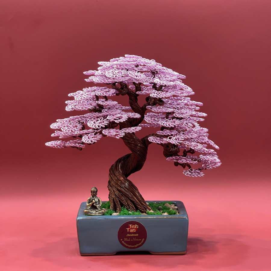 Cherry Blossom Wire Bonsai Tree - The Symbol of Elegance and Good Fortune Cherry Blossom Wire Bonsai Tree - The Symbol of Elegance and Good Fortune